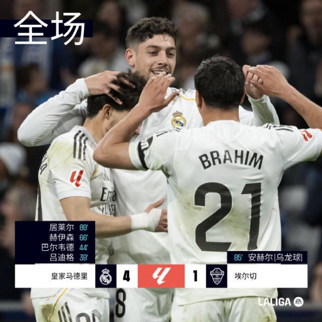 真人官方网站入口-皇马4比1狂胜！“82”连续3场破门，居莱尔60米神仙球